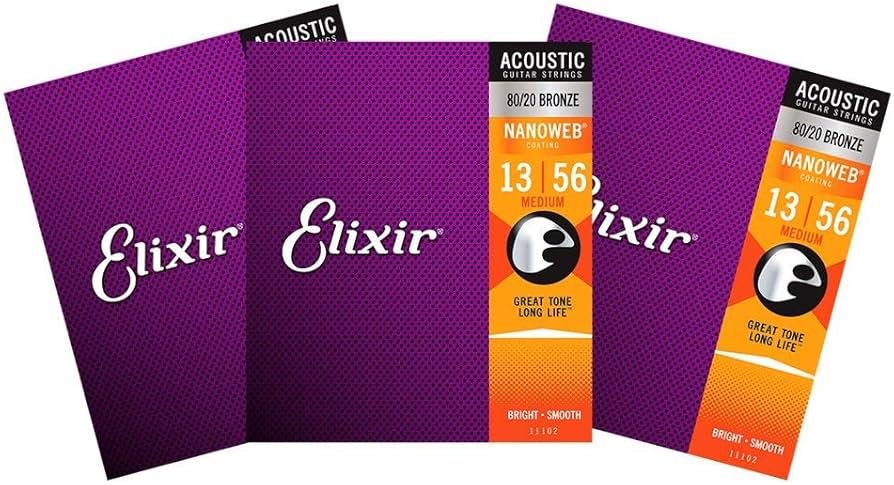 Amazon.com: Elixir 80/20 Bronze Nanoweb 11102 Medium 13-56